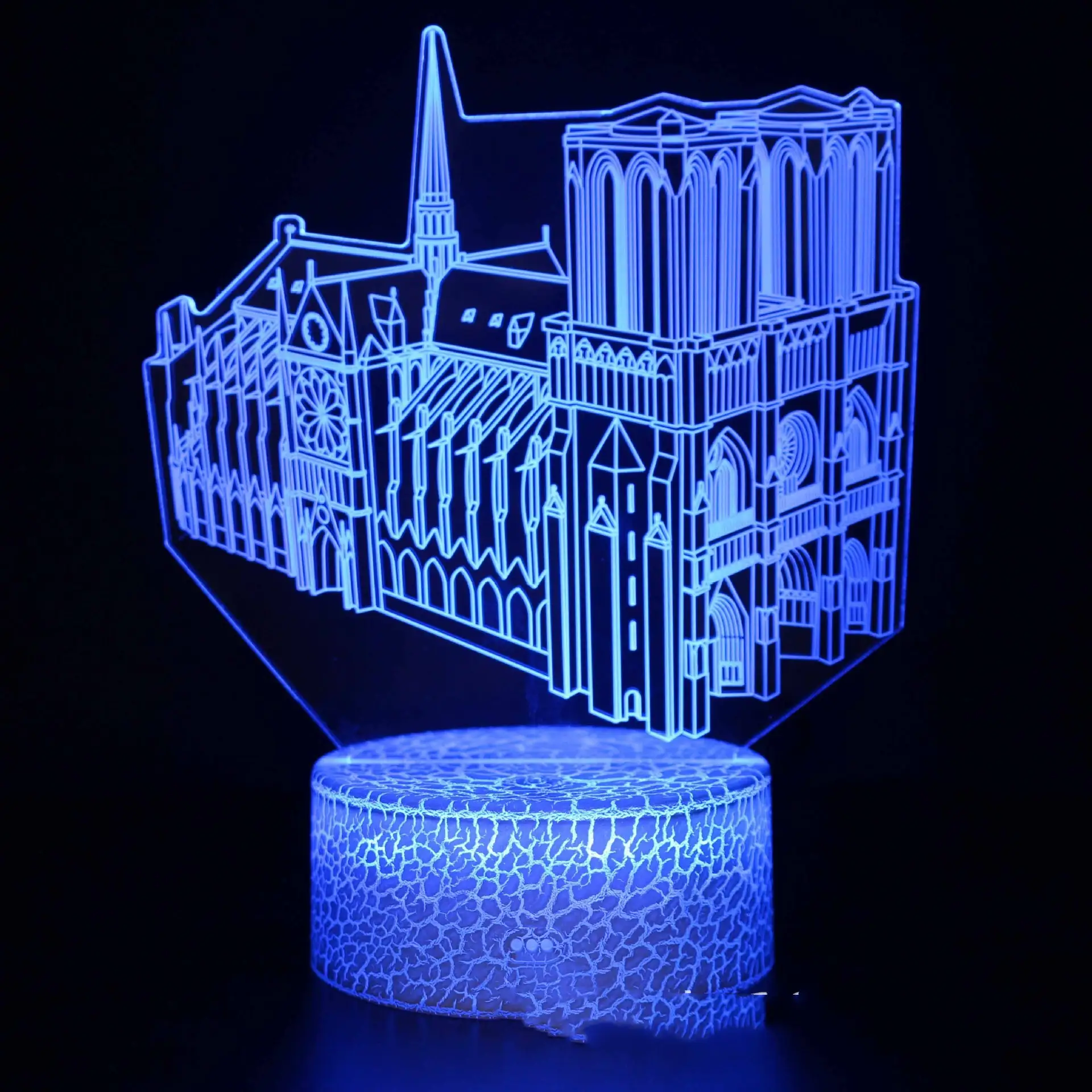 Architecture Paris Tower Series 3d Small Night Lamp