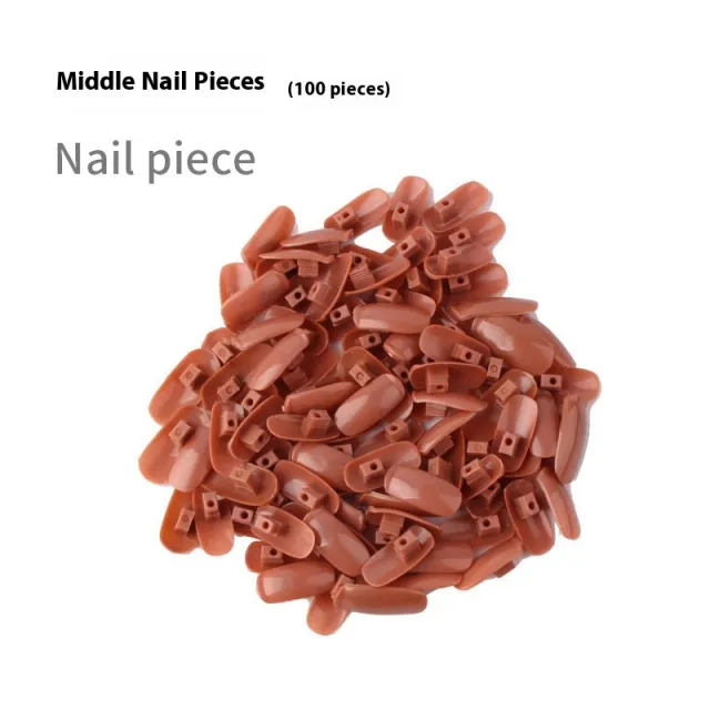 Manicure Practice Machine Finger Band Base Nail Tip Brown - Shop at LoveMi