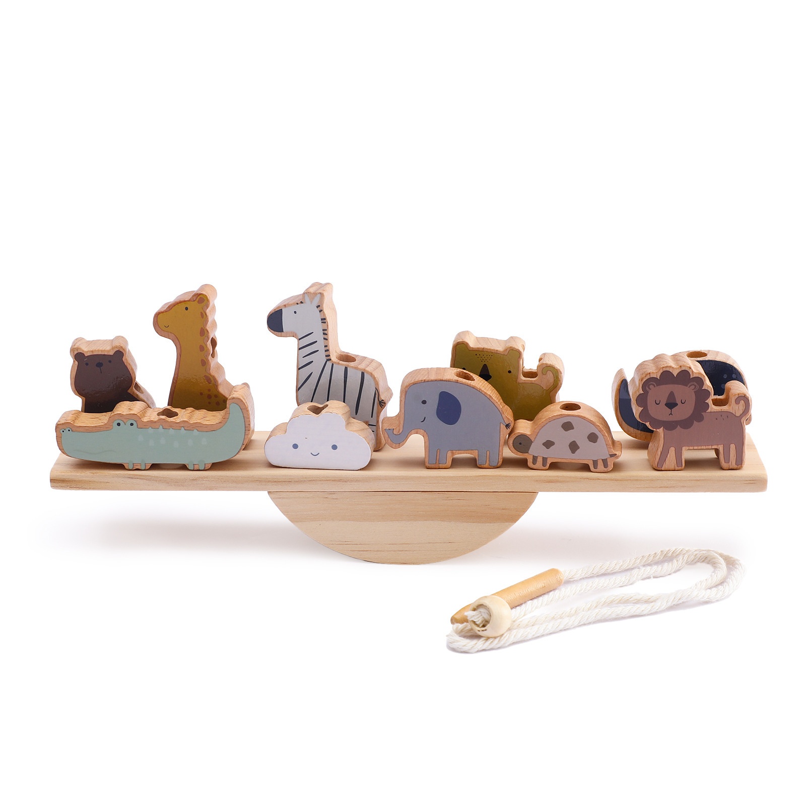 Threading Seesaw Toy Animals