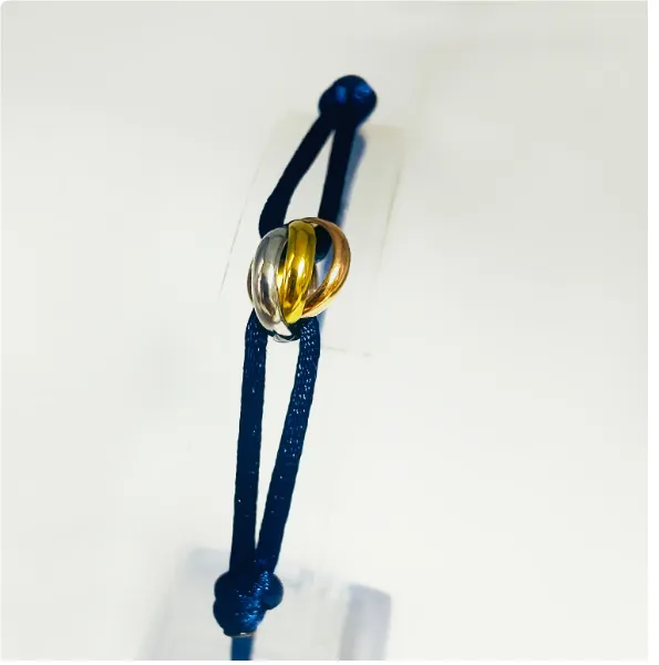 Hand-woven Couple Stainless Steel DIY Carrying Strap - Navy Blue3Color Accessories