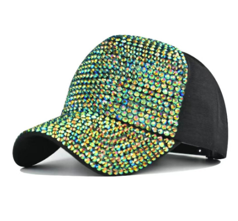 Diamond Baseball Cap Light Board Cap Green - Shop at LoveMi