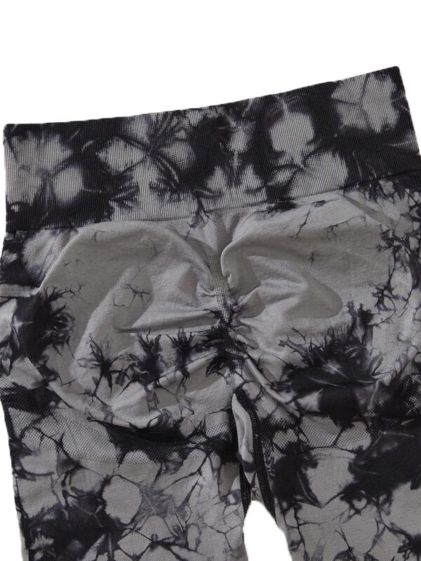 Sports Tie-dyed Long-sleeved Yoga Clothes Outdoor