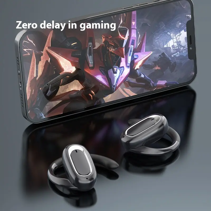 Wireless Bluetooth Headset Digital Display Screen Noise Reduction Sports Ear Hook