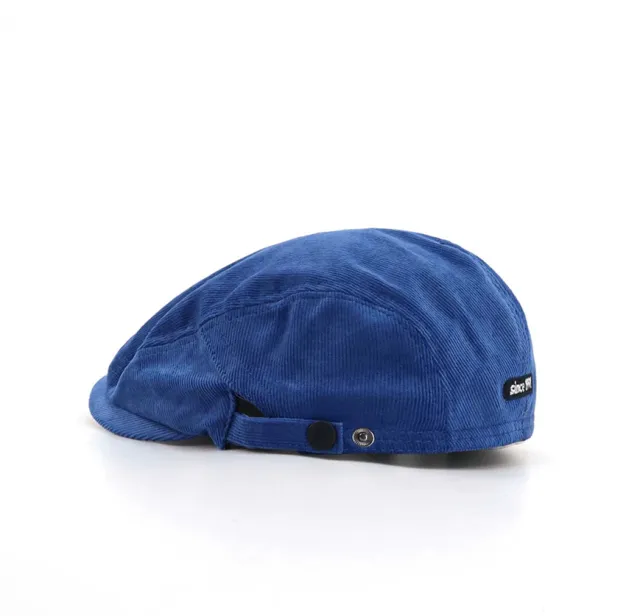 Korean Style All match Big Head Circumference Newsboy Painter Cap Blue - Shop at LoveMi