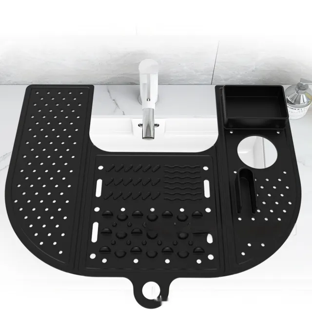 Foldable Sink Dresser Tool Pad Silicone 1 Style Black - Shop at LoveMi