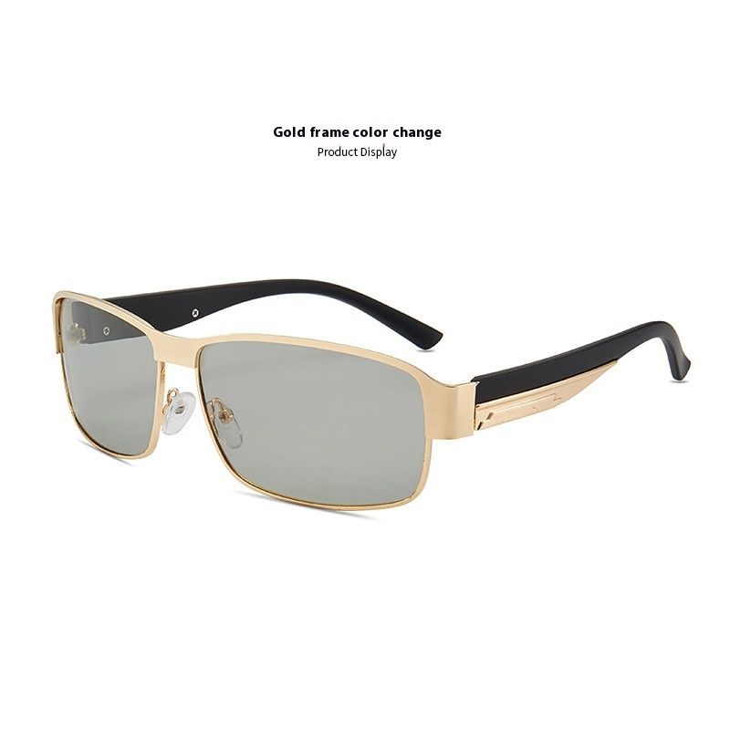 Men’s Retro Metal Polarized Sunglasses
