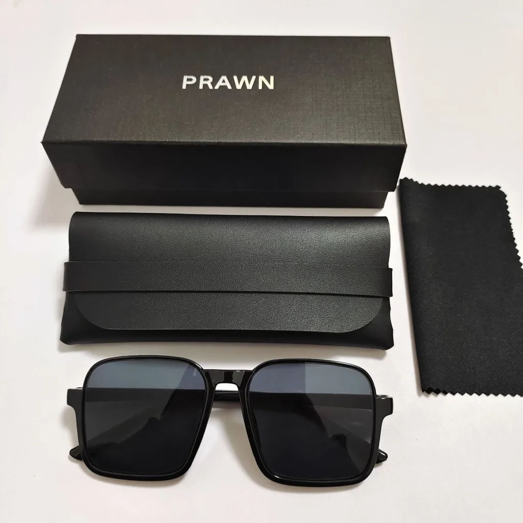 Women's Retro Simple Square Semi-rimless Sunglasses - Gray Black Box Suit
