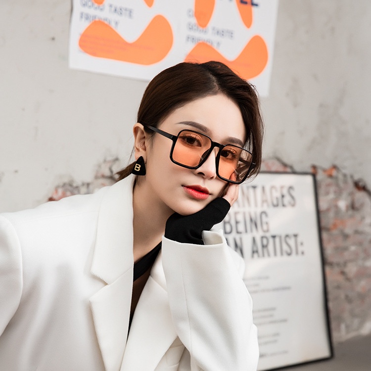 Women's Retro Simple Square Semi-rimless Sunglasses - Image 16