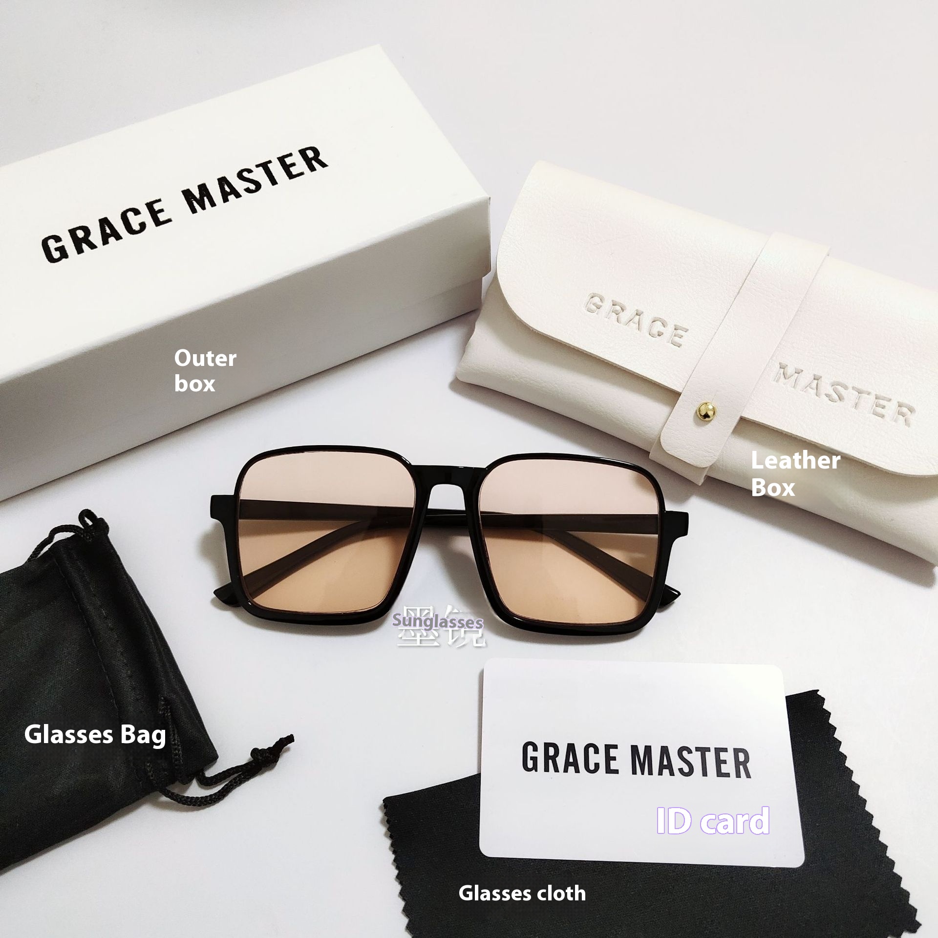 Women's Retro Simple Square Semi-rimless Sunglasses - Image 13