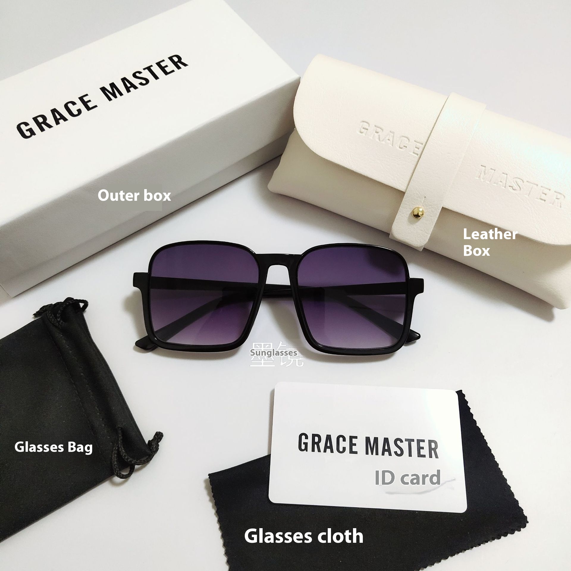 Women's Retro Simple Square Semi-rimless Sunglasses - Image 11