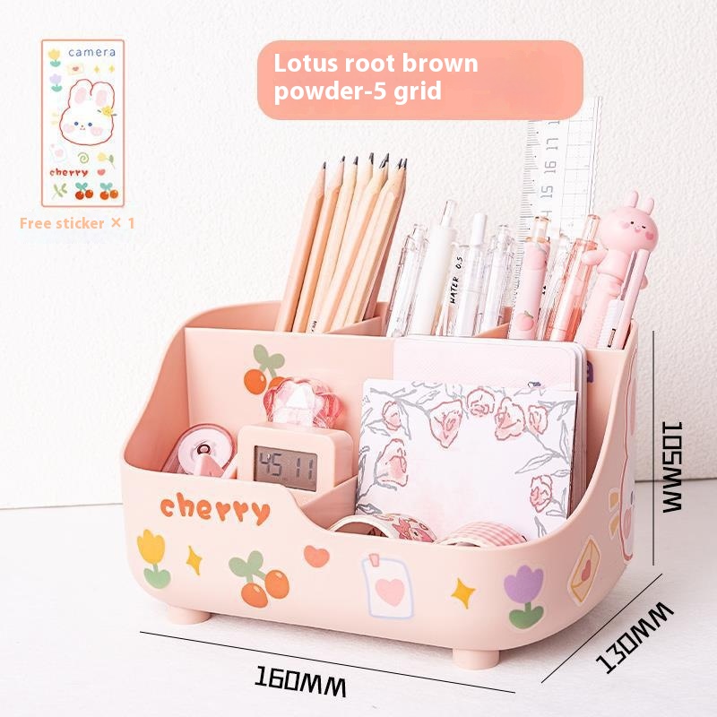 Student Desktop Pencil Case Stationery Storage Box Pen Holder - Image 7