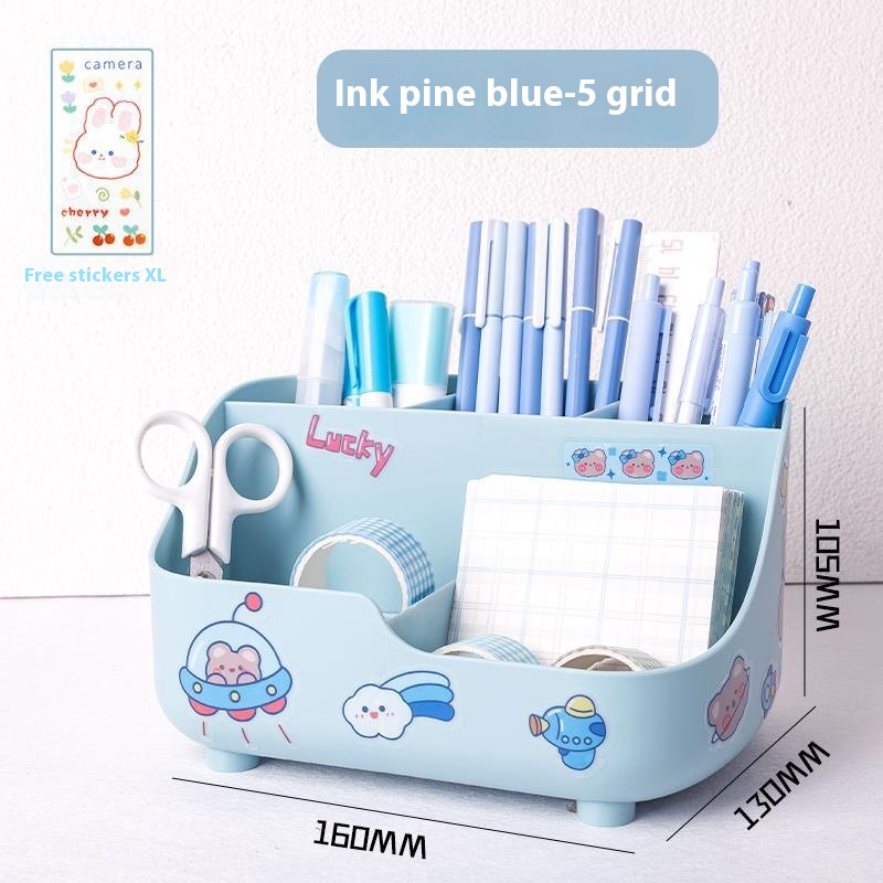 Student Desktop Pencil Case Stationery Storage Box Pen Holder - Image 8