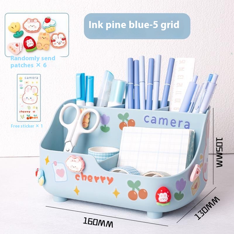 Student Desktop Pencil Case Stationery Storage Box Pen Holder - Image 5