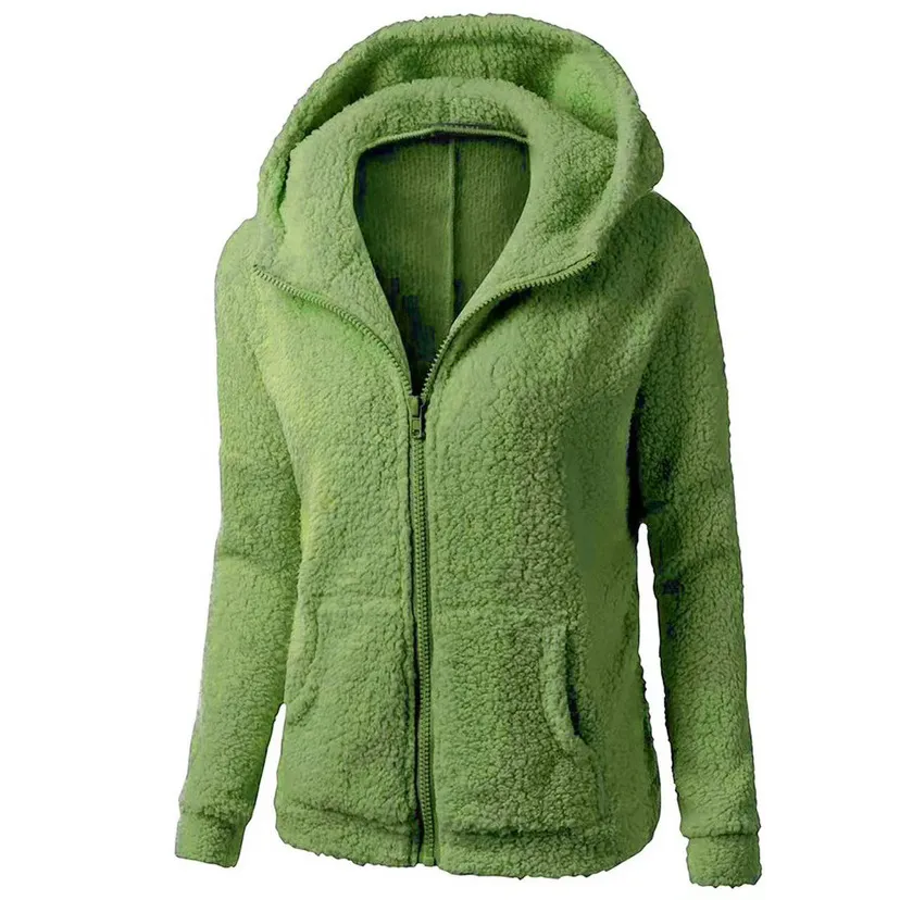 Fleece Sweatshirt Berber Fleece Jacket - Army Green
