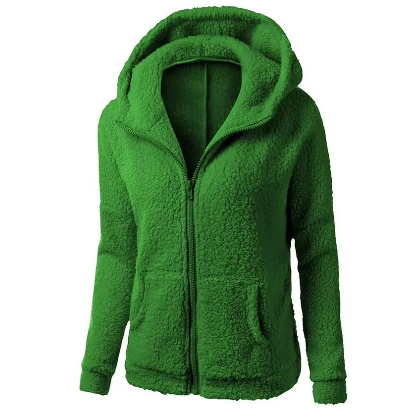 Fleece Sweatshirt Berber Fleece Jacket - Green