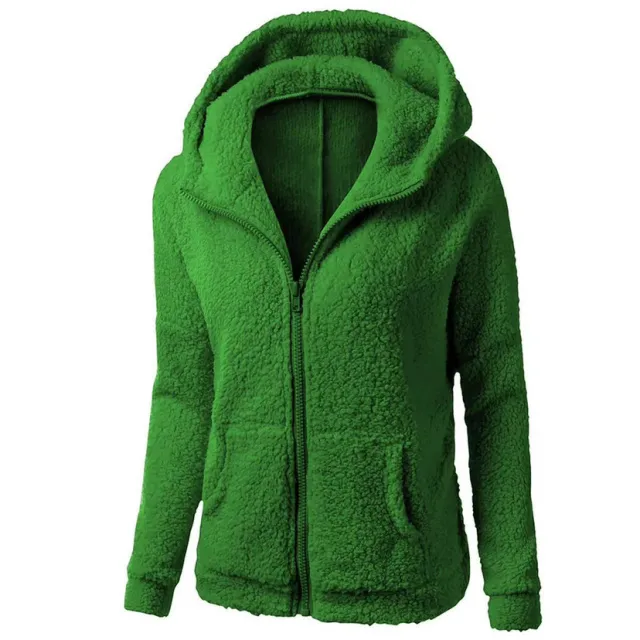 Fleece Sweatshirt Berber Fleece Jacket Green - Shop at LoveMi