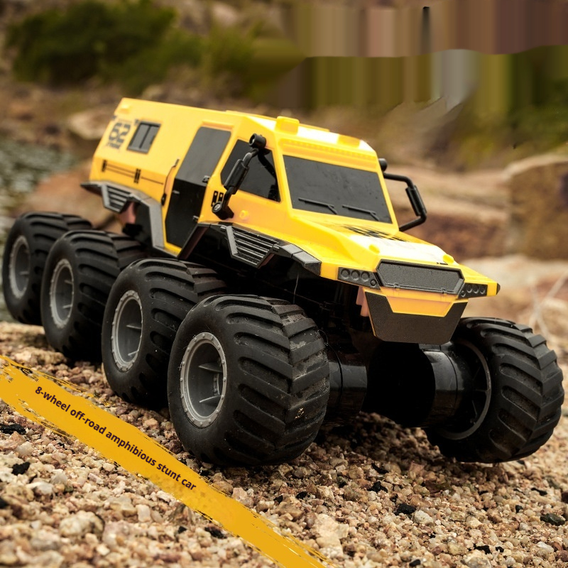 Eight-wheel Amphibious Climbing Off-road Vehicle Boy Electric Toy Simulation Armored RC Remote Control Car