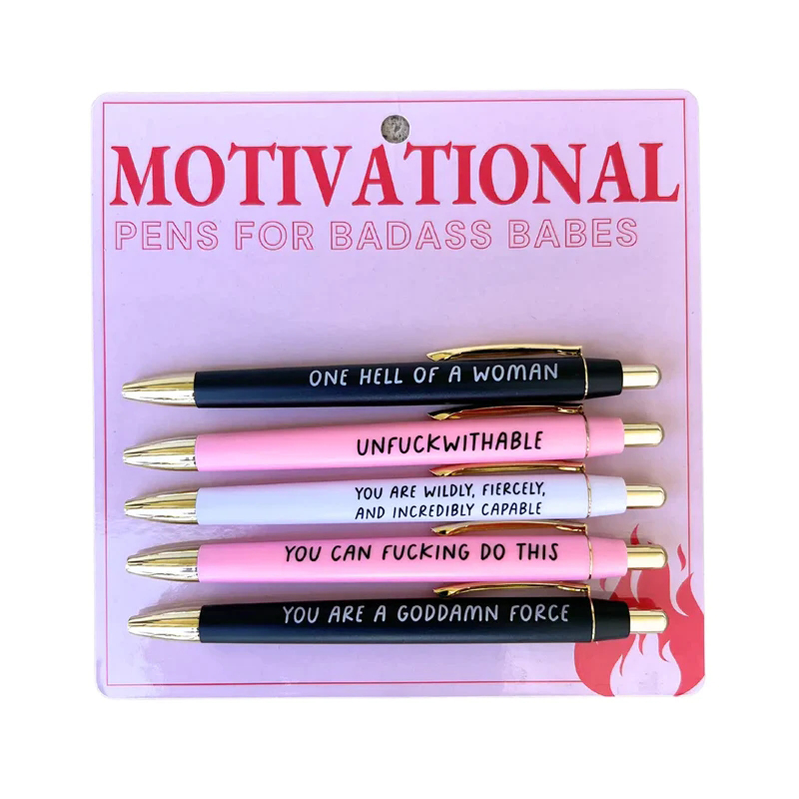Encouragement Ballpoint Pen Set 5 Pcs