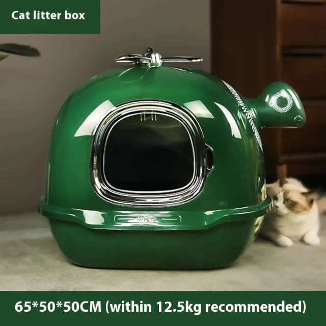 Oversized Litter Box Large Space Splash proof Green - Shop at LoveMi