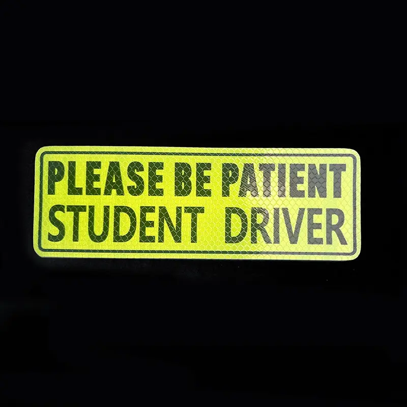 Novice Car Sticker Sign Magnetic Reflective