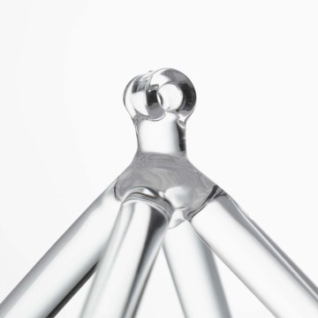 Quartz Crystal Pyramid Yoga Instrument Professional Transparent Four-corner Music Stand