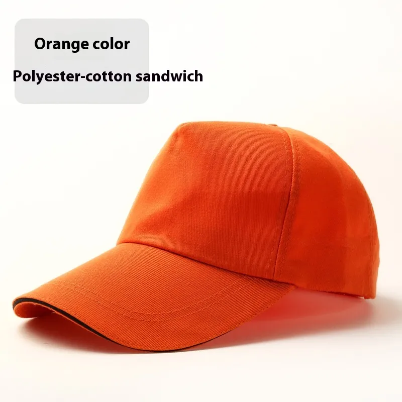 Travel Sun Hat Student's Hat Sun Hat - Polyester Cotton Orange