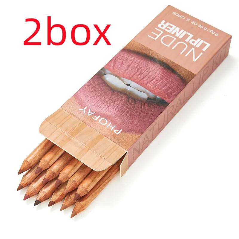 PHOFAY Nude Lipliner Kit - Brown 2Box