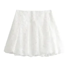French Design Fashion Casual Style All-match Jacquard Lantern Mini Skirt - Short Skirt - View 1