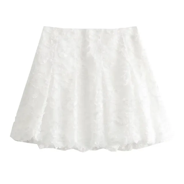 French Design Fashion Casual Style All match Jacquard Lantern Mini Skirt Short Skirt - Shop at LoveMi