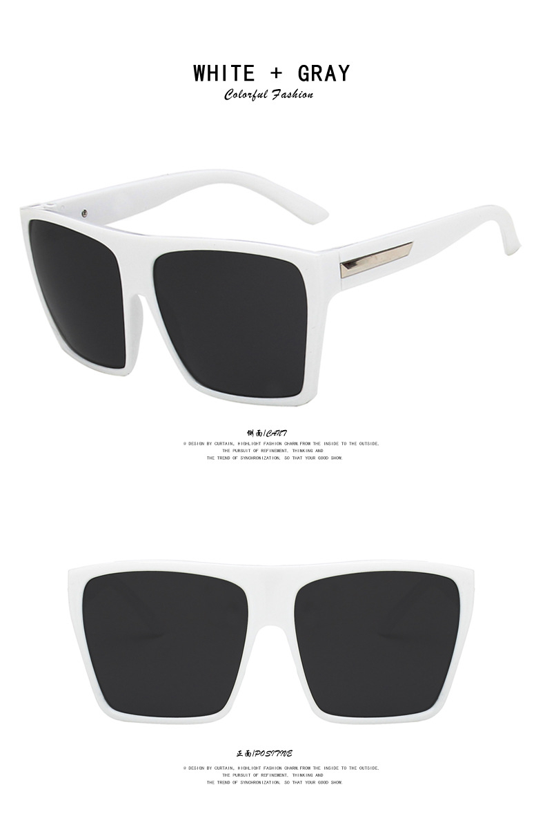 Large Rim Sunglasses Personalized Sunglasses - Image 4