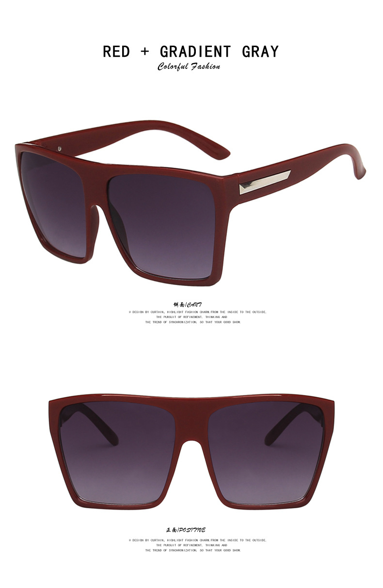 Large Rim Sunglasses Personalized Sunglasses - Image 3