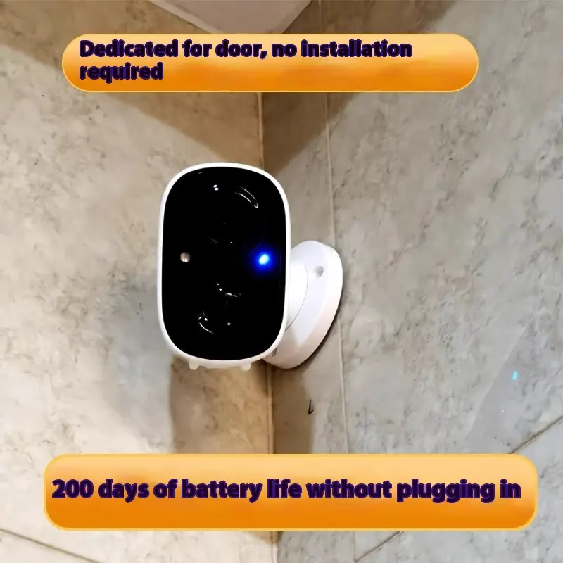 Battery Surveillance Camera Wireless Wifi Connection Mobile Phone Remote