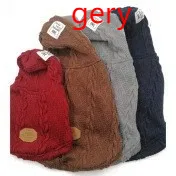 Dog Clothes Autumn And Winter New Cotton Clothing Sweater Gray - Shop at LoveMi