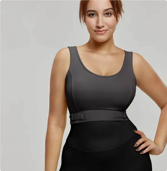 Women's Fashion Personality Sports Yoga Vest Gray - Shop at LoveMi