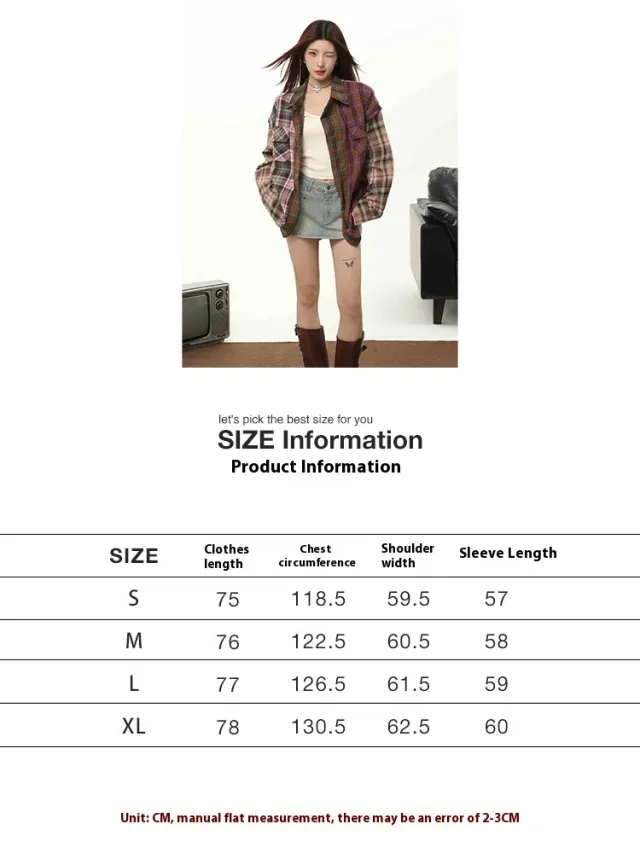 Retro Mid length Sun Protection Shirt Coat Women Plaid - Shop at LoveMi