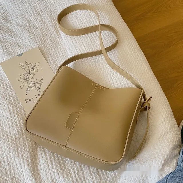 Large Capacity New Vintage Crossbody Bag Khaki - Shop at LoveMi