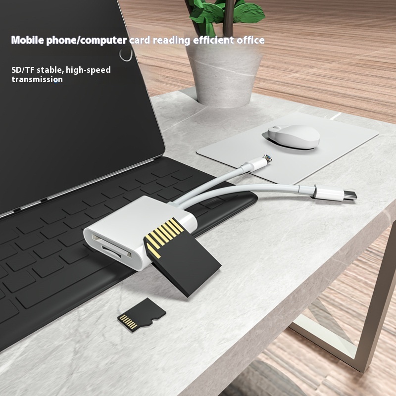 Type-c Mobile Phone Tablet SDTF Camera Memory Card Reader USBOTG Adapter Cable