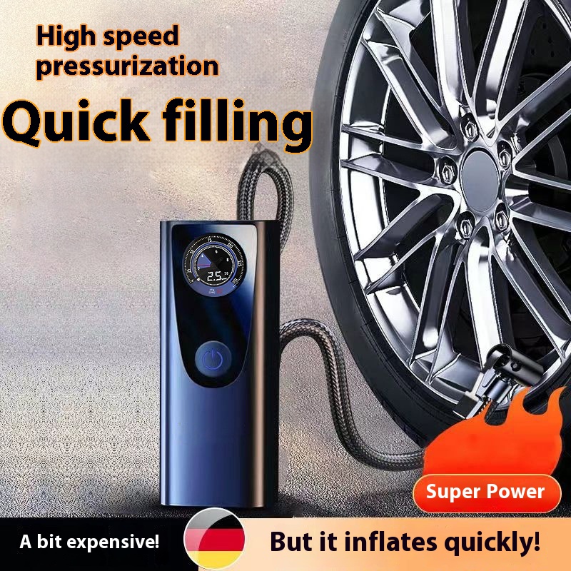 Gonfleur de voiture 12 V portatif — Pompe à jauge de pression 120 W 2