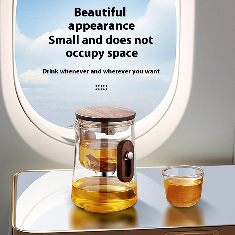 Tea Square Round Teapot High-end Travel Tea Set Tea And Water Separation