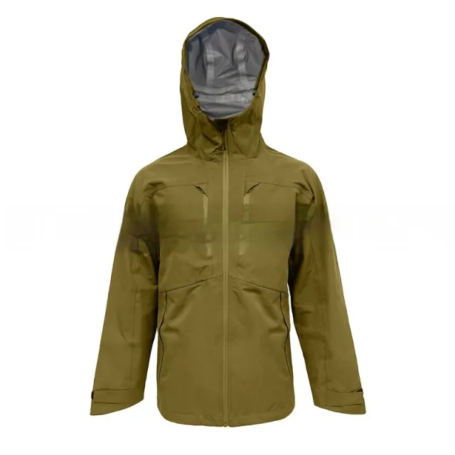 Waterproof Three layer Adhesive Single Layer Shell Jacket Khaki - Shop at LoveMi