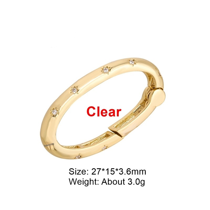 Copper Micro Inlaid Zircon Mountain Climbing Heart Button - Image 3