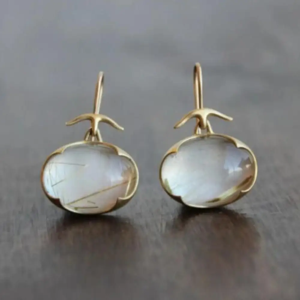 Women's Simple Fashion Personality Oval Stud Earrings