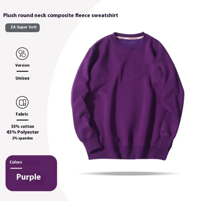 Printed Velvet Long Sleeved Sweatshirt Purple Velvet - Shop at LoveMi