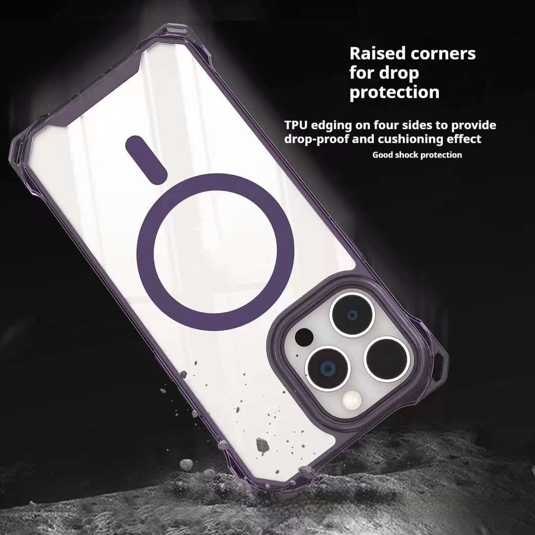 Slung Over One Shoulder Phone Cover Drop-resistant Four-corner Lanyard