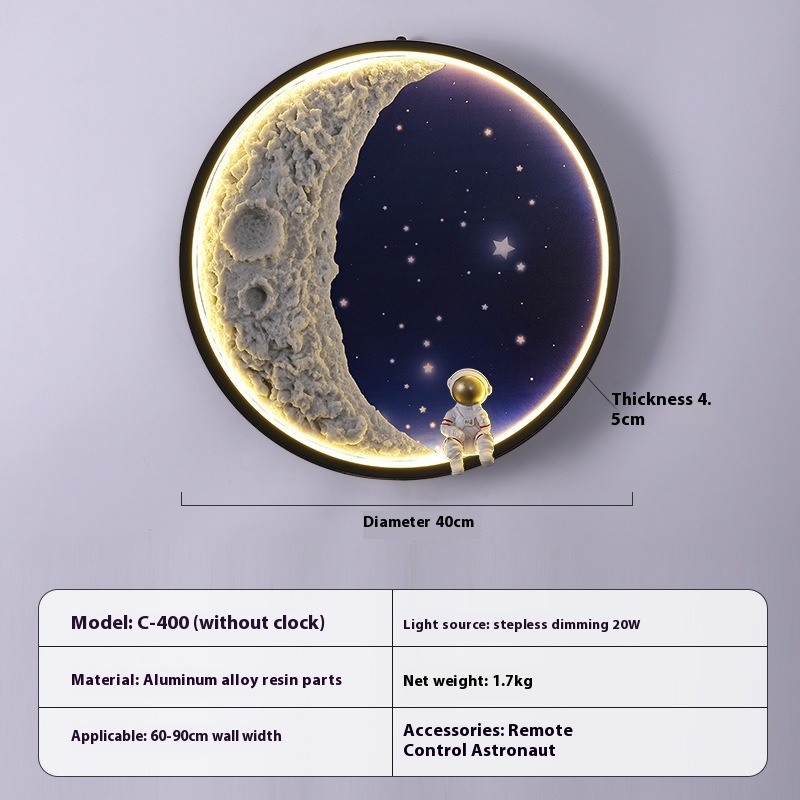 Moon Lamp Background Wall Modern Minimalist - Picture 9 of 9