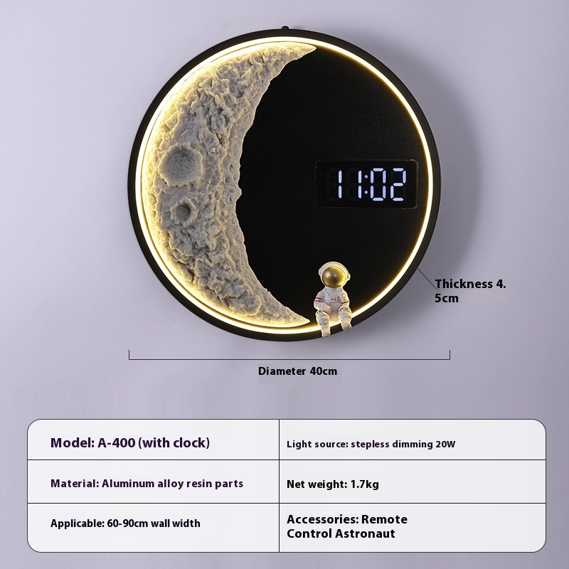 Moon Lamp Background Wall Modern Minimalist - Picture 4 of 9