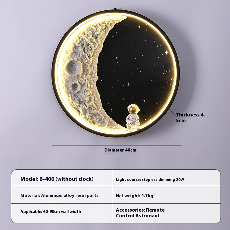 Moon Lamp Background Wall Modern Minimalist - Picture 7 of 9