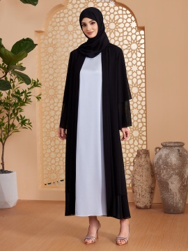 Middle East Turkey Dubai Dress Breathable Women's Cardigan Robe