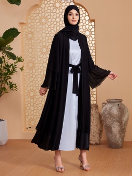 Middle East Turkey Dubai Dress Breathable Women's Cardigan Robe
