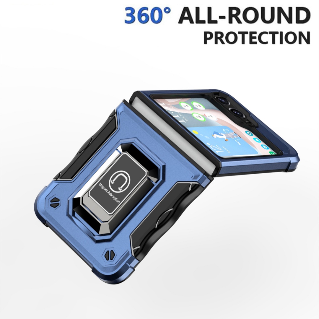 Army Flag Ring Z Flip5 ZFlip4 Magnetic Bracket Phone Case